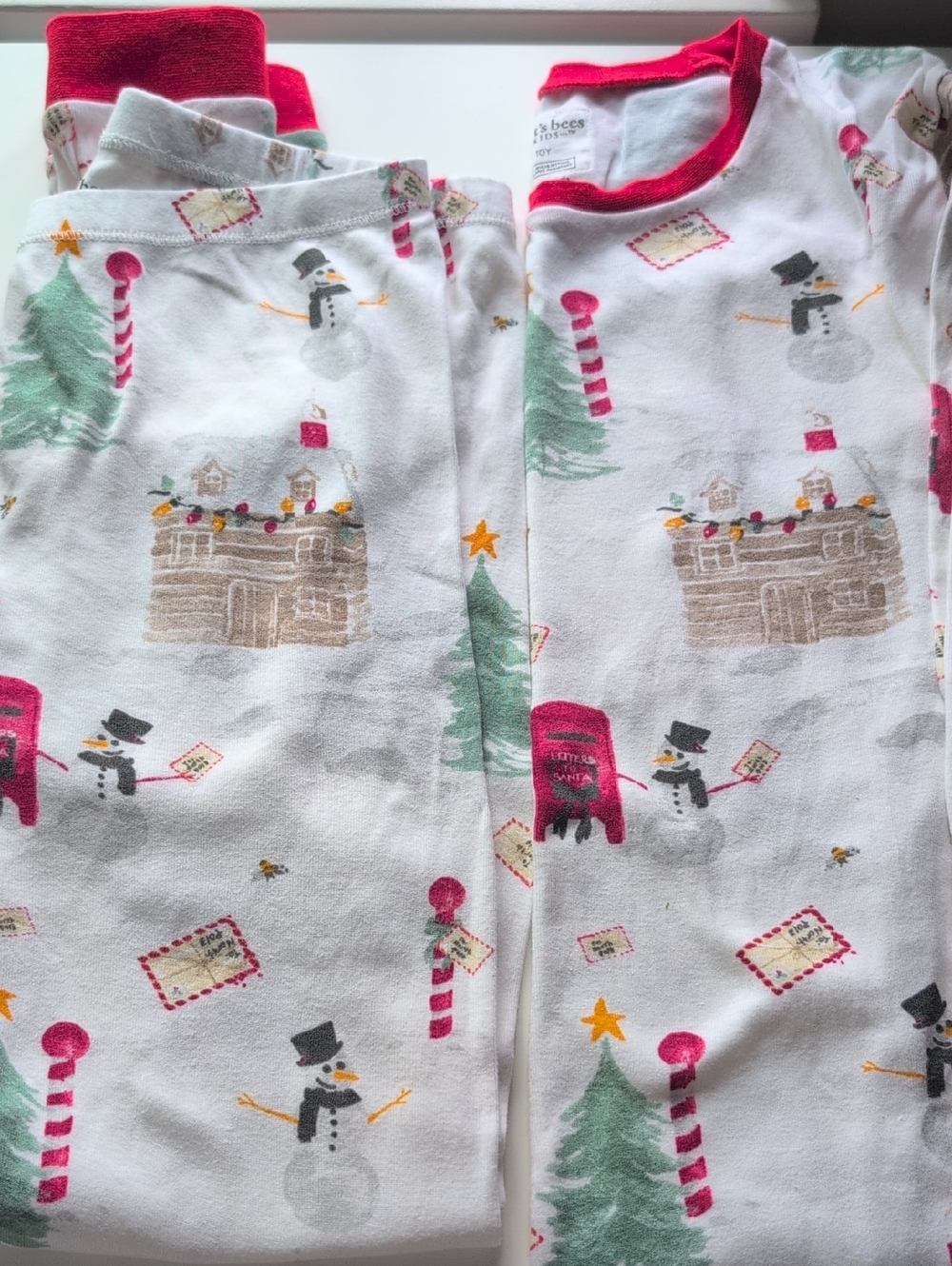 Burt's Bees ☃️ Snowman 🎄 Christmas Pajamas